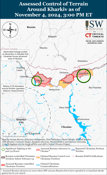 Mapa de operaciones militares el 5 de noviembre de 2024: situación en el frente