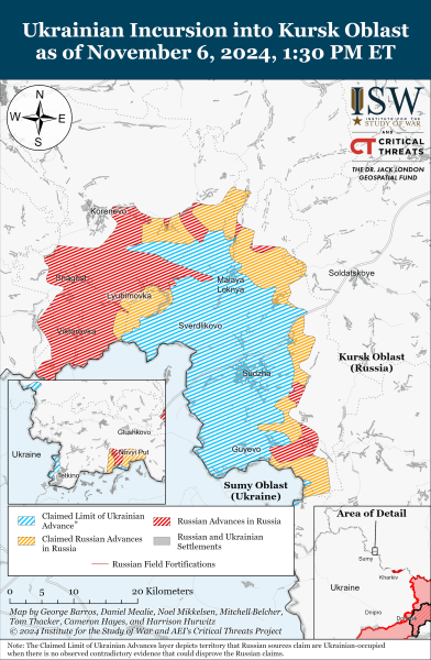 Mapa de operaciones militares el 7 de noviembre de 2024: situación en el frente