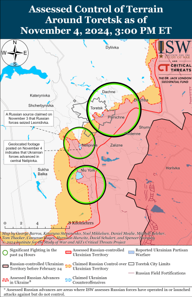 Mapa de operaciones militares el 5 de noviembre de 2024: la situación en el frente