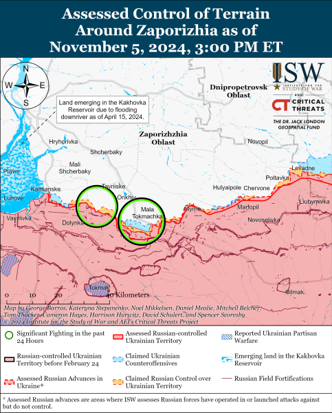 Mapa de operaciones militares el 6 de noviembre de 2024 - la situación en el frente