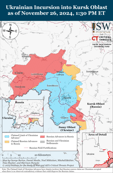 Mapa de operaciones militares el 27 de noviembre de 2024: la situación en el frente