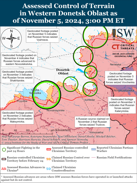 Mapa de operaciones militares el 6 de noviembre de 2024: la situación en el frente