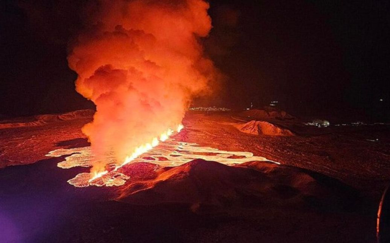 La Tierra se ha abierto 3 km: continúa la erupción volcánica en Islandia