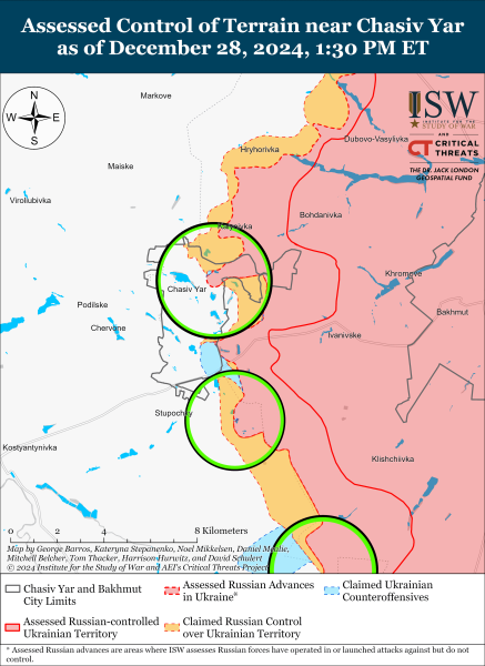 Mapa de operaciones militares para el 29 de diciembre de 2024: situación en el frente