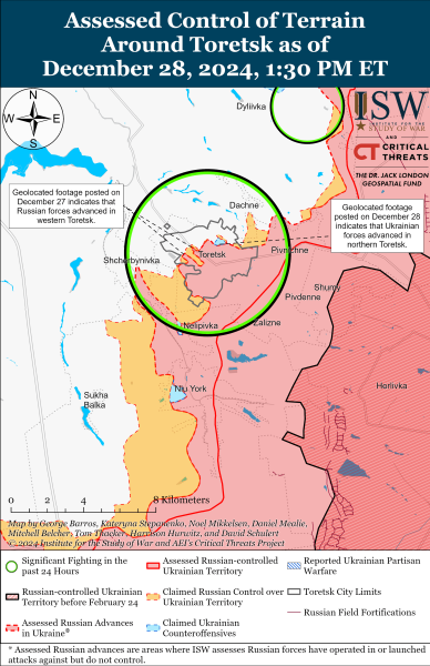 Mapa de operaciones militares el 29 de diciembre de 2024: situación en el frente