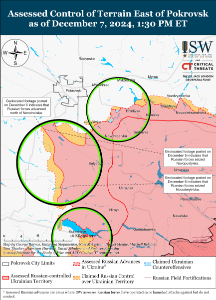 Mapa de operaciones militares el 8 de diciembre de 2024: situación en el frente