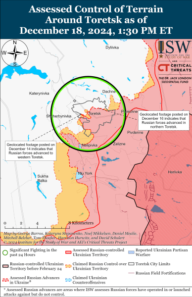 Mapa de operaciones militares para el 19 de diciembre de 2024: situación en el frente