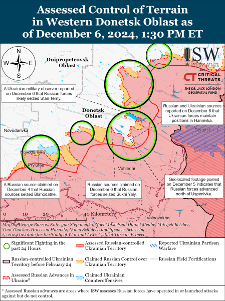 Mapa de operaciones militares el 7 de diciembre de 2024: situación en el frente