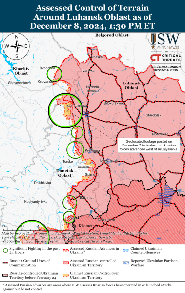 Mapa de operaciones militares el 9 de diciembre de 2024: situación en el frente