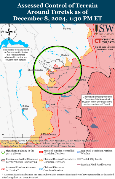 Mapa de operaciones militares el 9 de diciembre de 2024: situación en el frente