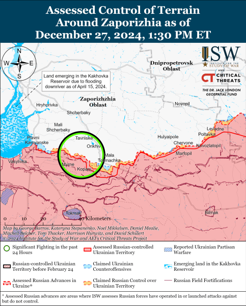 Mapa de operaciones militares para el 28 de diciembre de 2024: situación en el frente