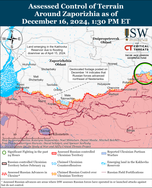 Mapa de operaciones militares al 17 de diciembre de 2024: situación en el frente