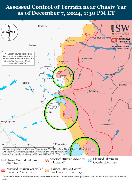 Mapa de operaciones militares el 8 de diciembre de 2024: situación en el frente