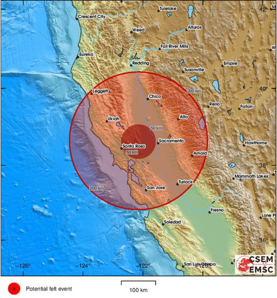 3 fuertes terremotos ocurrieron frente a la costa de California a la vez, existe amenaza de tsunami: video del desastre