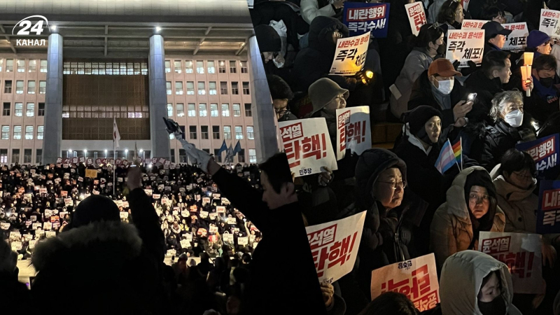 Estallaron protestas en Corea del Sur contra el presidente que introdujo la ley marcial en el país