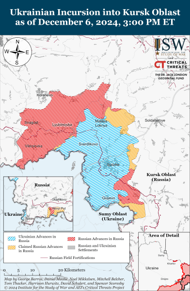 Mapa de operaciones militares el 7 de diciembre de 2024: situación en el frente