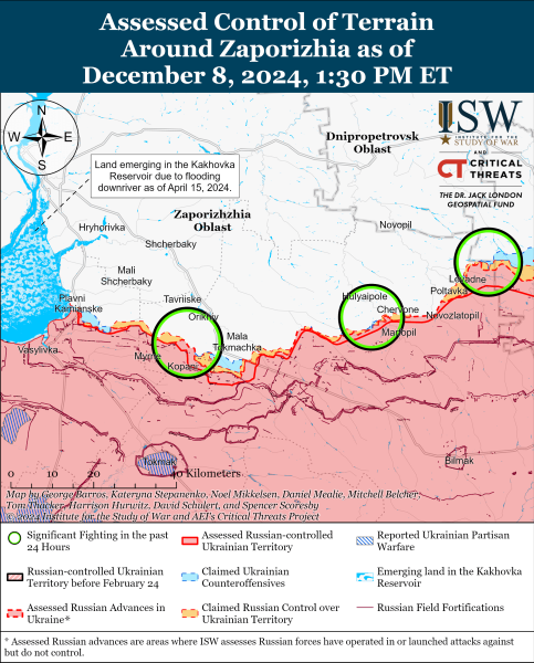 Mapa de operaciones militares el 9 de diciembre de 2024: la situación en el frente