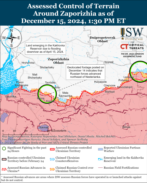 Mapa de operaciones militares al 16 de diciembre de 2024: situación en el frente