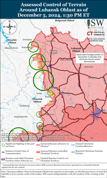 Mapa de operaciones militares el 6 de diciembre de 2024: situación en el frente