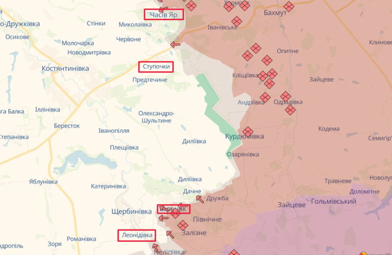 Posiciones separadas de las Fuerzas Armadas de Ucrania fueron destruidas en Chasovoy Yar y Toretsk – Khortitsa