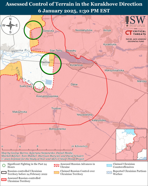 Mapa de operaciones militares el 7 de enero de 2025: situación en el frente