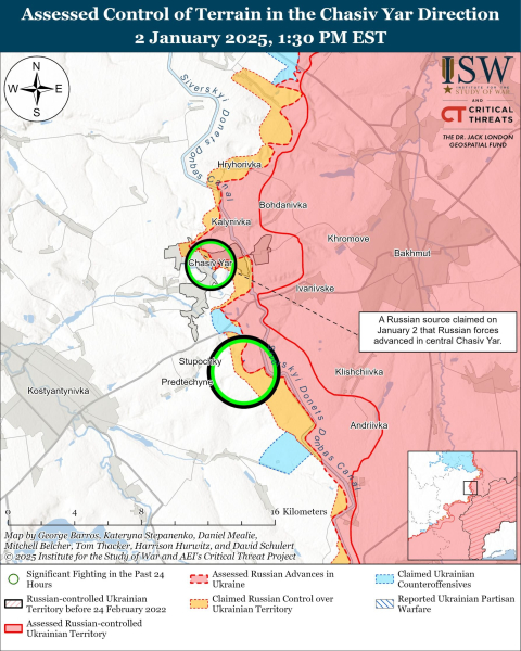 Mapa de operaciones militares al 3 de enero de 2025: situación en el frente