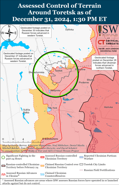 Mapa de operaciones militares al 02 de enero de 2025: situación en el frente