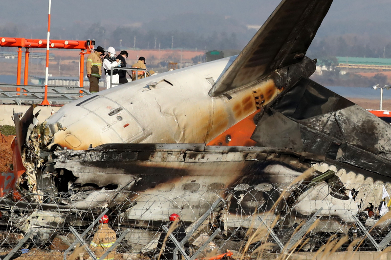 Accidente aéreo en Corea del Sur: los investigadores descubren por qué pudieron fallar los motores