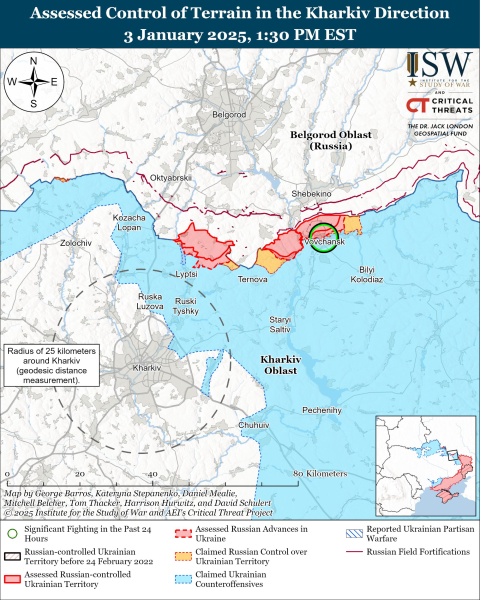 Mapa de operaciones militares el 4 de enero de 2025: situación en el frente