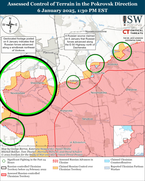 Mapa de operaciones militares el 7 de enero de 2025: situación en el frente