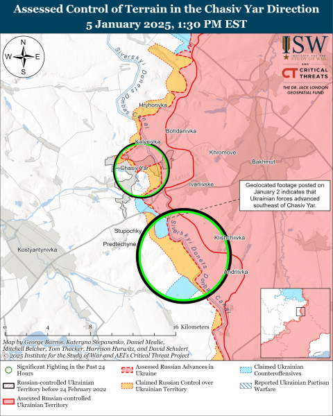 Mapa de operaciones militares el 6 de enero de 2025: situación en el frente