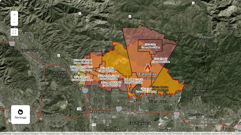 Mapa de incendios de California y sus consecuencias