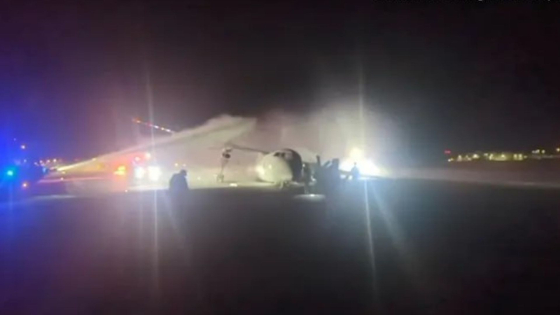 En Canadá, un avión de pasajeros se incendió durante el aterrizaje: cuál es el motivo