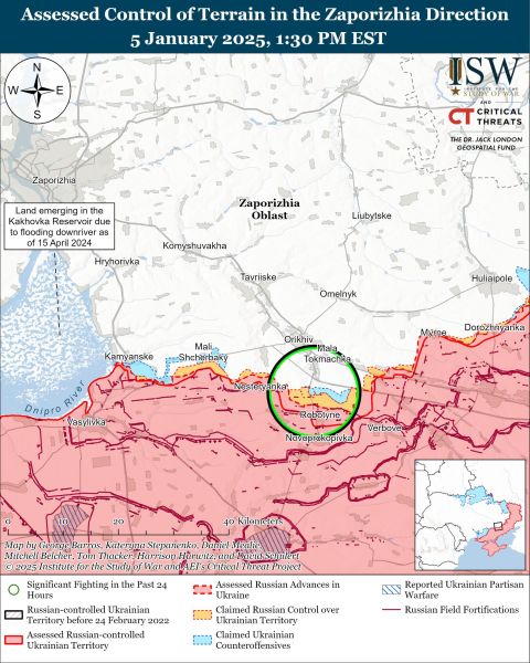 Mapa de operaciones militares el 6 de enero de 2025: situación en el frente