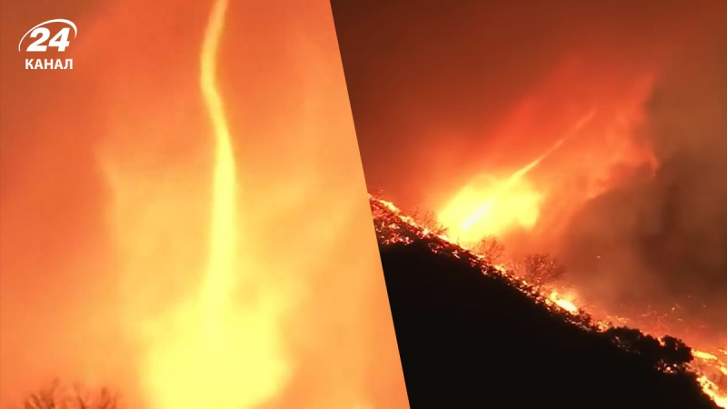 Como una escena de una película de terror: California está cubierta por un tornado de fuego
