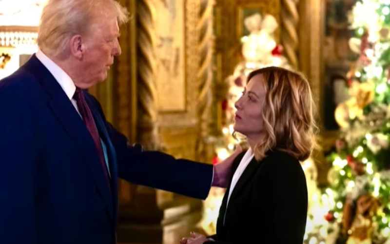 Trump cenó con Meloni y la llamó 'mujer fantástica': video