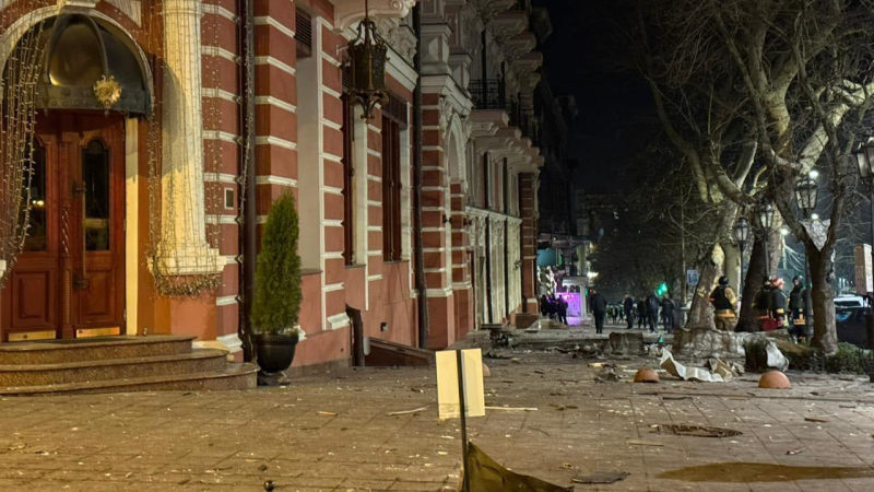 Ataque con cohete en el centro de Odessa: 7 heridos, Bristol y varios museos dañados