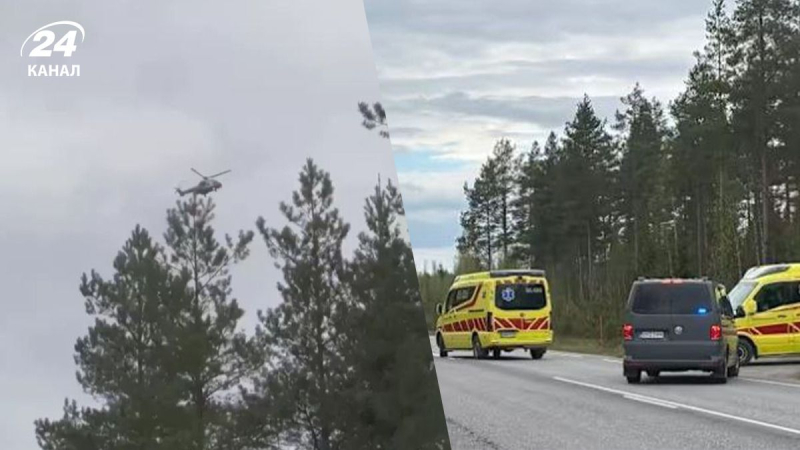 en Finlandia, dos helicópteras civiles colidadas y colisionadas: hubo 5 en el tablero 5 una persona