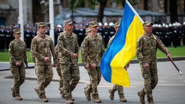 en Londres, el ejército de Ukrainiano participó en el paradato del 80th aniversario del final del final del mundo