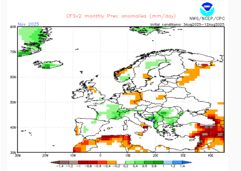 Clima en Ucrania en noviembre de 2025: se espera nieve o lluvia Foto 1