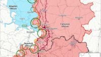 Mapas de eventos de combate en Ucrania el 17 de junio de 2025
