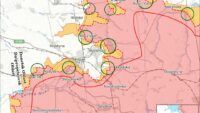 Mapas de eventos militares en Ucrania el 17 de junio de 2025