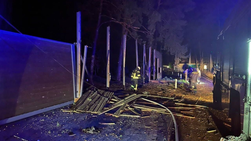 Ataque nocturno en la región de Kiev: seis heridos, hay destrucción Foto 1